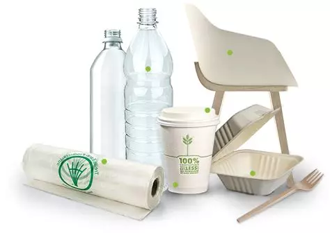Objets en bioplastique
